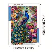 1 Set Handmade Craft 5D DIY Diamond Painting Kit, Suitable For Home Bedroom Entrance Study Bathroom Decor Canvas Wall Art, Holiday Gift - Multicolor - View 14