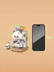 LOZ 680PCS Panda Camera Building Blocks Set, Panda Coffee Machine Building Blocks Model, Assembled Building Blocks, Living Room Decor, Holiday Gift, Collectible Souvenir - Multicolor - View 7