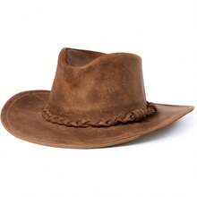 Sombrero de cuero Minnetonka para hombre, modelo Outback - Bronceado - Ver 9