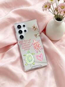 Turtle Inspirational "Everything Is Possible Before God!" Mirror Phone Case, Compatible With IPhone & Compatible With Samsung Galaxy/A54/A14/A12/A13/A15/A32/A33/A24/A52S/S20/S21/S22/S23/S24/S23Plus/S24ultra/S25/A33/A23/A07/A17/S26/A56/A57 - Multicolor - View 4