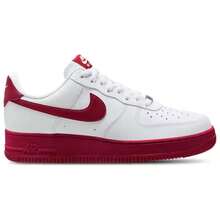 Nike Air Force 1 Low '07 Men's Casual Shoes White/Mtlc Silver/Team Red FJ4146-131 | Court-To-Street Style, Iconic Silhouette - 紅白色 - 查看 3