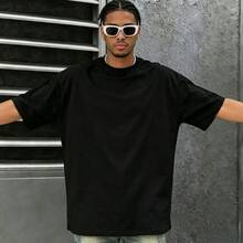 Hombres, Pulpo Psicodélico en Violeta y Turquesa, Camiseta, Diseño Gráfico en la Parte Trasera, Corte Oversize, Algodón Suave, para Verano y Estilo Urbano - Negro - Ver 2