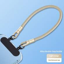 Adjustable Wrist Phone Lanyard, 360° Anti-Tangle Universal Phone Lanyard, 2026 New Model With Fixed Fabric Clip Anti-Loss Anti-Drop Self-Locking Rope, Suitable For Outdoor Hiking, Travel, Sports Phone Accessories, Smartphone Accessories - Multi-color - Double Earring Wristband - View 15