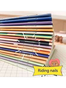 1/10/20/80pcs Portable Cute Mini Cartoon Student Notebooks, Grid Paper Diary, Bear Ear Mini Memo Notebook, Random Styles, Gift Stationery School Supplies, Children's Notebook, Halloween Style - Multicolor - View 6