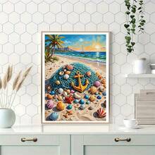 1件裝 5D DIY 鑽石畫 夏季海灘風景圖案鑽石繪畫套裝 全鑽鑲嵌手工藝套組 高畫質藝術鑽石畫 透過 DIY 專注放鬆 適合客廳、臥室、辦公室牆面裝飾掛畫 家居裝飾驚喜禮物 送給家人與朋友 無框 [30*40cm/11.8*15.7in] [40*50cm/15.7*19.7in] - 無框 - 查看 5
