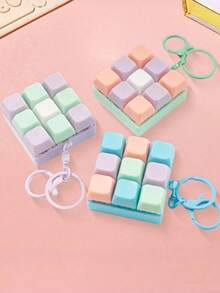 1/3pcs Finger Pressure Sensing Keychain Toy, Stress Relief Fidget Toy, Hobby Collection Party Supplies, Random Color - Regular Model - View 2