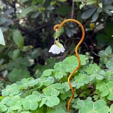 1pc Garden Decorative Metal Wire Plant Stands; Realistic Lily-Of-The-Valley Flowers; The Perfect Gift For Plant Lovers; Mini Garden, Courtyard Decoration, Miniature Bonsai Decoration; Suitable For Christmas, New Year, Valentine's Day Mini Ornaments - Simulated Lily Of the Valley Bud Plant Stump - View 13