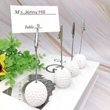 4-Pack White Golf Seat Clip, Sports Series Card Clip, Note Clip, Wedding Supplies - White 01 - View 8