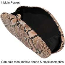 Bolso de mano de piel sintética desmontable con cadena para hombro y noche, bolso de mano para mujer, formal, boda, fiesta, baile de graduación - Un oro Pu - Ver 3