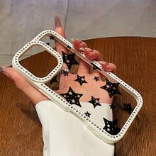 [Envío en 24h desde DE/FR/ES]Funda de teléfono: Estrellas en blanco y negro, compatible con iPhone 17 Pro Max/17AIR/16/15/14/13/12/11, funda protectora de alta calidad para hombres y mujeres, regalo para Año Nuevo y Día de San Valentín, para novias, novios, familia, hermanas, amigos - 1 pieza de imagen a color - Ver 3