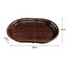 Liten storlek 28*18*4 cm, ljus imiterad rottingstil - Redwood - Visa 1