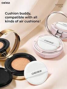 OEIEZ 7Pcs Round Air Cushion Makeup Sponges Mixed Set, Korean Style Cushion Puff Dual Use Wet & Dry, Multi-Purpose Cosmetic Sponge For Foundation, Concealer, Loose Powder, Liquid & Cream Makeup - Multicolor - View 7