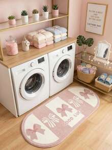 1pc Pink Bow, Cream Style Decorative Rug, Bedroom Decor, Small Rug, Carpet, Home Decor, Living Room Rug, Bedroom Rug, Living Room Home Decor, Outdoor Rug, Washable Carpet - Multicolor 7 - View 2