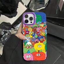 Funda para teléfono con diseño de manzana y limón de dibujos animados, adecuada para iPhone 17 Air 16 15 14 13 12 11 Pro Max Plus, funda protectora completa plateada a prueba de golpes. - z4 - Ver 9