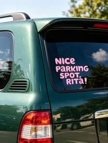 Tempat Parkir Bagus, Rita! - Stiker Vinyl, Cocok untuk Mobil, Laptop, Botol Minum, dan Lainnya. Stiker Aksesori Mobil. - Stiker tempat parkir yang bagus - View 2