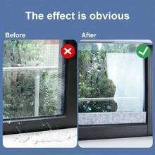 1pc Window Water-Absorbing Glass Sticker, Anti-Condensation Winter Window Sill Decal, Prevents Condensation, Self-Adhesive Felt Pad Suitable For Doors And Windows, Keeps Windows Dry And Clean, Easy To Install And Clean - A - View 6