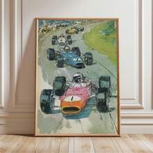 Vintage Racing Posters, Vintage Car Wall Art, Minimalist Line Art Prints, Boys' Bedroom Decor, Racing-Themed Decorative Posters, Frameless - No Frame - View 6