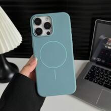 Phone Case: Thin Magnetic Ring Case For Wireless Charging With Matte Spray Coating, Full Coverage Drop Protection, Creative And Niche Design, Suitable For Apple  16/15/14/13/12/11 Plus/Pro/Max - 圖片色1pcs - 查看 9