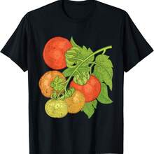 Cute Vine Ripened Tomato Plant Vegetable Tomato Gardener T-Shirt - Black - View 1