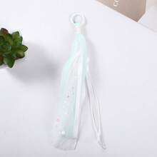 1pc Back To School Daily Macaron Color Sequin Mesh Ribbon Tassel Keychain, Multi-Color Ring Backpack Bag Pendant - Multicolor - View 5