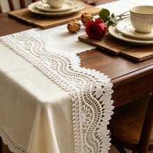 شريط دانتيل مطرز مموج فاخر، تطريز عتيق قابل للذوبان في الماء، بعرض 2.04 بوصة، زينة يدوية الصنع بنقوش زهرية DIY، مناسب للتنانير والستائر وحفلات الزفاف وديكورات الموضة. - متعدد الألوان - مشاهدة 4