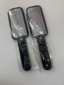 1/2pcs Stainless Steel Foot Scrubber/Foot Massager, Available In Black And White, Easy To Store In Pouches, Boxes Or Containers, Portable Foot Exfoliator - A - View 14