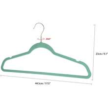 Perchas para ropa antideslizantes de terciopelo, perchas para trajes/camisas/pantalones, percheros para abrigos, 60 piezas, gris y morado (talla única) (morado, talla única) - Morado - Ver 2