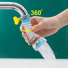 Adjustable Faucet Extender With Rotating Nozzle And Retractable Filter, Rotating Faucet Filter Extender With Water Purification Function, Plastic Pot Design, No Power Required, All-Season Kitchen Sink Water-Saving Accessory - Faucet Filter - View 1