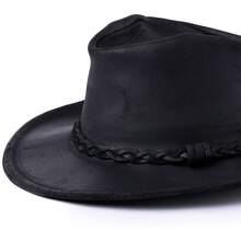 Sombrero de cuero Minnetonka para hombre, modelo Outback - Bronceado - Ver 5