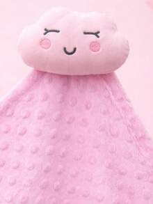 Baby Blanket With Plush Animals For Children And Babies, For Sleeping Or Going For Walks. - 粉紅色的雲朵 - 查看 2