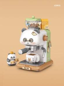 LOZ 680PCS Panda Camera Building Blocks Set, Panda Coffee Machine Building Blocks Model, Assembled Building Blocks, Living Room Decor, Holiday Gift, Collectible Souvenir - Multicolor - View 11