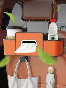 Car Tissue Box, Sun Visor Tissue Storage Box, Multi-Functional PU Leather Back Seat Tissue Box, Tissue Holder, Suitable For All Car Models, Car Accessories, Car Storage, Car Mirror Hanging Ornament - Multicolor - View 15