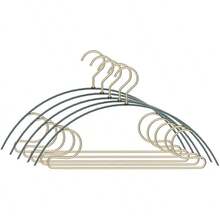 Percha de ropa de aleación de aluminio, percha de armario que ahorra espacio, percha antideslizante para secado, estante de almacenamiento para suéteres, abrigos, pantalones y camisas (A, 5 piezas) (C 5 piezas) - B - Ver 11