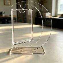 3 Inch Acrylic Display Stand For Cards, Suitable For 3 Inch Small Cards, Photos, Portraits, Celebrity Cards. Rotatable Design, Card/Photo Protective Case, Photo Display Stand - Collection Gift, Birthday Gift, Holiday Gift, Fan Event, Idol Support Activity, Fan Merchandise, Ideal Choice. Can Decorate Desk, Room, Living Room, Dustproof, Waterproof, Scratch-Resistant Protective Cover. Fan Support/Stargazing Goodies, Anime Merchandise. - A - View 4