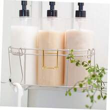 Shower Basket Shelf Hook, Hanging Accessory, Suitable For Wall-Mounted Shower Basket, Can Store Washcloth, Razor, Body Brush And Other Items, Compatible With... - View 10
