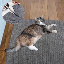 1pc Self-Adhesive Cat Scratch Pad Furniture Protector, Wall-Mounted Floor And Wall Corner Horizontal Cat Scratching Board, Suitable For Carpet And Hard Floor Indoor Cat Scratching Board - 30*60CM - View 5