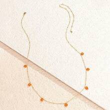 Cadena de Cintura con Colgante de Flores Coloridas Estilo Boho de Primavera para Mujer, Cadena de Cintura Estética de Moda , Joyería Corporal (Color: Azul, Tamaño: 75+10cm) - 1 - Ver 7