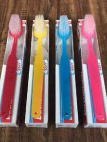 1pc Soft Bath Brush, Oversized Toothbrush Shaped Body Scrubber, Soft Bristle Back Scrubbing Brush, Gentle Exfoliation, Exquisite Bathroom Decor, Fun Home Cleaning Brush - Multicolor - View 10