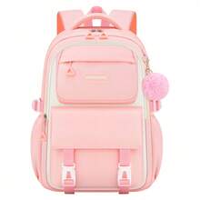 1pc Fashion Backpack, Lightweight With Adjustable Shoulder Straps, Multi-Compartment Large Capacity Backpack, Dual Zipper Closure, Suitable For School, Travel And Daily Use - Single Package - View 1