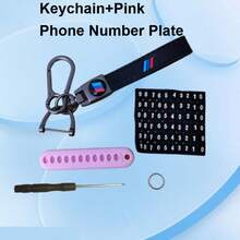 TRTY Leather Car Key Fob Kit - Includes (Flathead Screwdriver Tool, Phone Number Plate And Anti-Loss D-Ring, Key Ring), Unisex Car Key Chain, - Car Smart Key Accessories, Suitable For Car, Motorcycle, Home, Office, Warehouse Management And Other Key Accessories, Also An Ideal Holiday And Birthday Gift - Car Key Fob - View 13