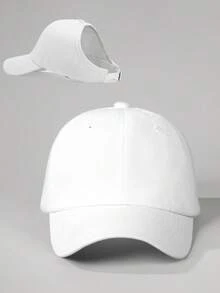 1件女款戶外素色水洗棒球帽，可調節休閒帽，適合春秋旅行，時尚百搭遮陽帽，Y2K風格男女青年帽 - 棒球帽 - 查看 14