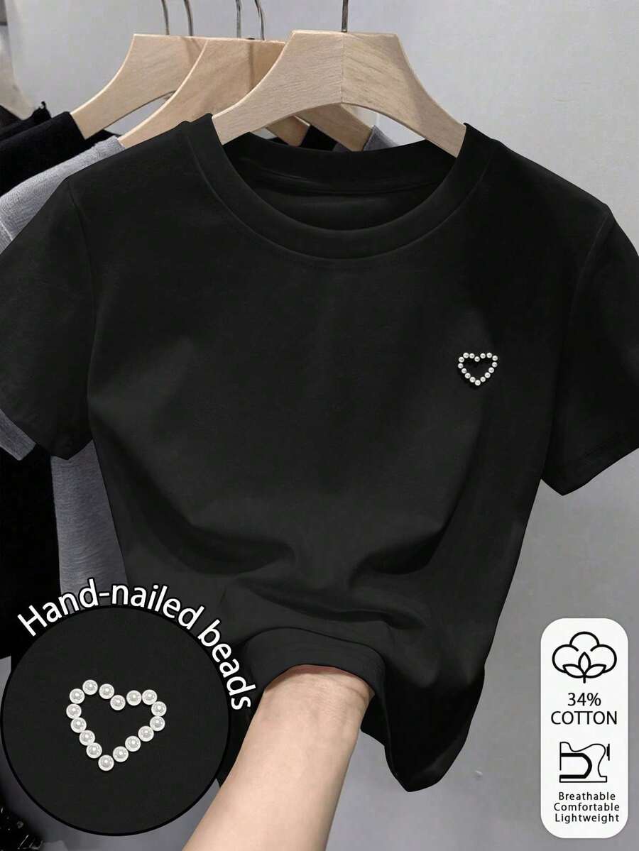 Women T-Shirts - Black - View 1