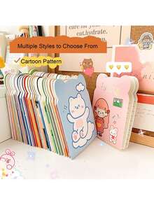 1/10/20/80pcs Portable Cute Mini Cartoon Student Notebooks, Grid Paper Diary, Bear Ear Mini Memo Notebook, Random Styles, Gift Stationery School Supplies, Children's Notebook, Halloween Style - Multicolor - View 3