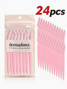 30/24/12/6/3/1pc Multi-Color Eyebrow Razor Set, Eyebrow Trimmer And Razor, Exfoliating Shaving Tool, Body Hair Removal Trimmer And Facial & Eyebrow Razor Set, Long Handle Blade With Precision Protective Cover, Women's Eyebrow Shaping Tool, Suitable For Travel Or Makeup, Affordable, Can Be Used For Room Decor, Vanity, Travel, Bedroom, Makeup Accessories, Eyebrow Razor. - View 8