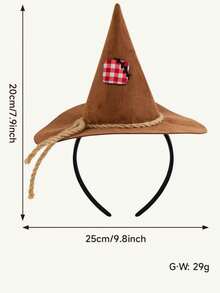 Halloween Cosplay Scarecrow 3 Pieces Set Headband Gloves Costume Accessories Role Play Outfit - Multicolor - View 4