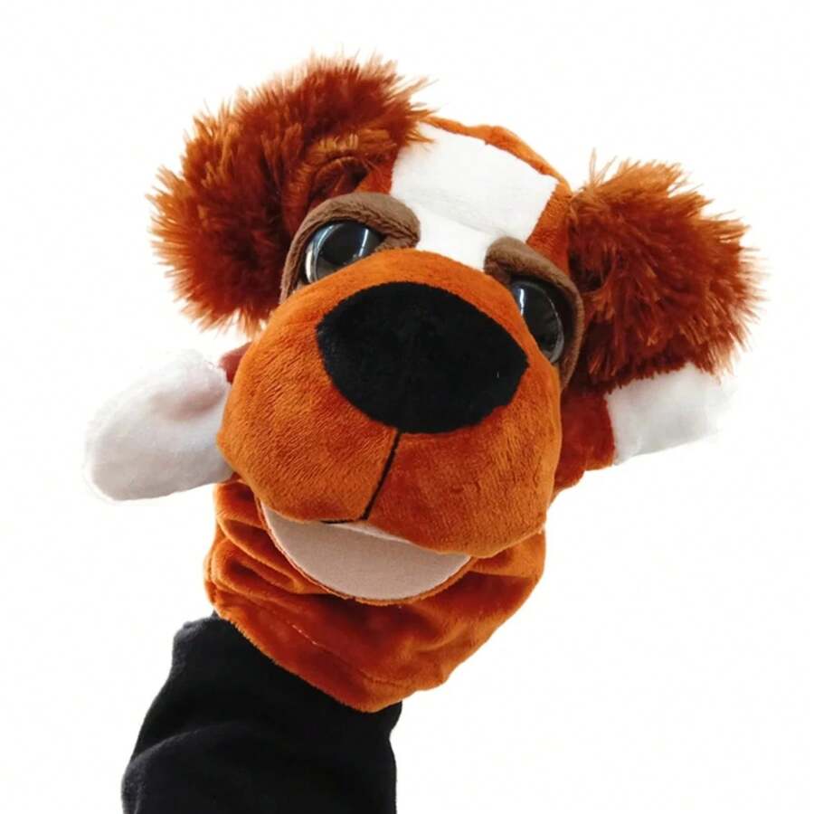 Plush Hand Puppet For Children, Cartoon Character, Interactive Toy For Parents And Children, Small Gift For Family Parties. - Big Eyed Dog - View 1