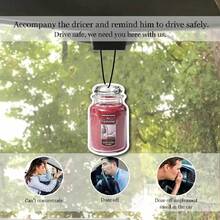 Pink Jar Candle Shaped Hanging Car Air Freshener - A - View 9