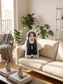 Customized Personalized Team-Shaped Plush Pillow Doll, Upload Your Photo, Personalized Gift, Sports Team Couple Gift, Birthday Surprise Gift For Team Enthusiasts, Fashionable, Colorful, Cute And Minimalist - Multicolor - View 2