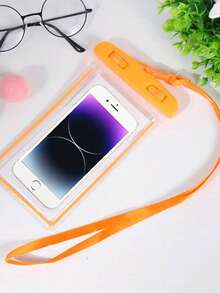 Bolsa impermeable para teléfono móvil con pantalla táctil, almacenamiento de cámara, bolsa colgante, para nadar, rafting, actividades al aire libre, funda extra impermeable - Amarillo - Ver 5