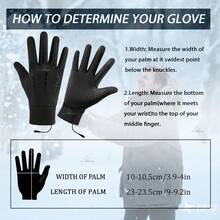 Electric Heated Gloves, Winter Gloves, Men's Warm Gloves, Palm And Finger Heating, Smart Temperature Control, 3-Level Adjustable. Automatic Power Off At High Temperature. The Best Gift For Men. - Touchscreen - View 9